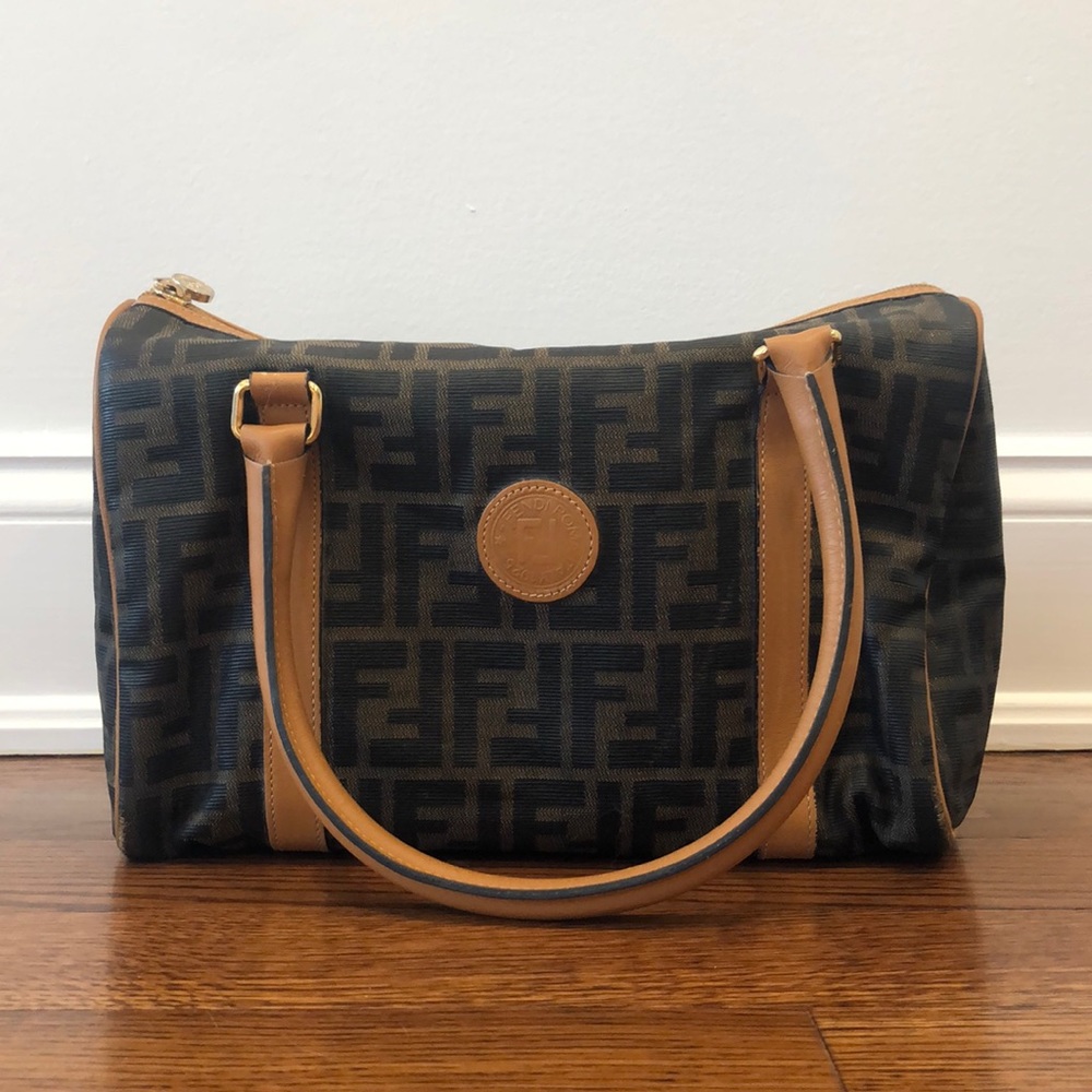 FENDI Roma Italy 1925 brown bag - Picture 3 of 6